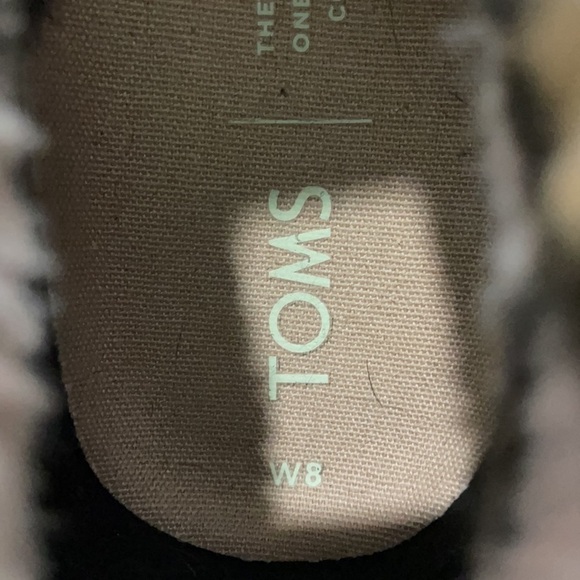 Toms Faux Leo Fur Paxton Slip-Ons Size 8 - Picture 13 of 13